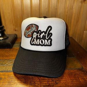OTTO Black and White 'Eagles Girl Mom' Hat
